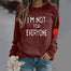 Fashion O-Neck Love Letter Print Sweatshirt - WE / S / United States Find Epic Store