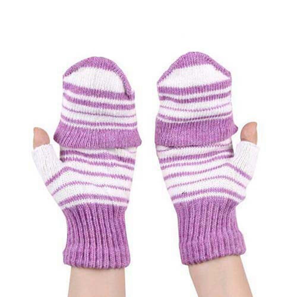 USB Powered Fingerless Heated Gloves - Purple Find Epic Store