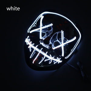 HALLOWEEN LED MASK - White Find Epic Store