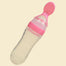 90ML Lovely Safety Infant Baby Silicone Feeding With Spoon Feeder - Pink Find Epic Store