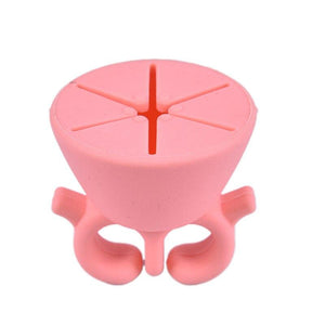 3 Color Nail Art Tools Nail Flexible Durable Wearable Silicone Nail Oil Bottle Holder Display For Nail Bottle - Pink Find Epic Store