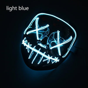 HALLOWEEN LED MASK - Light Blue Find Epic Store