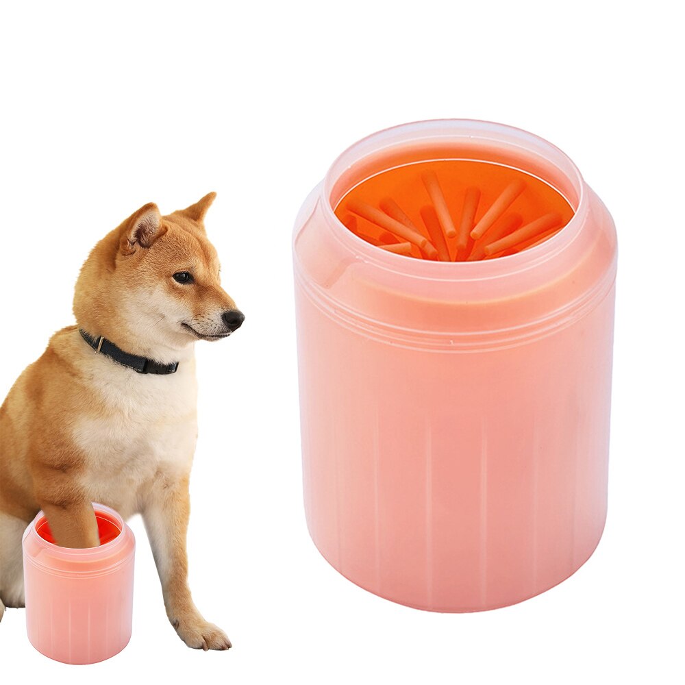 Foot Clean Cup for Dogs Cats Cleaning Tool - Orange / 7.3x9.2x15.2cm Find Epic Store