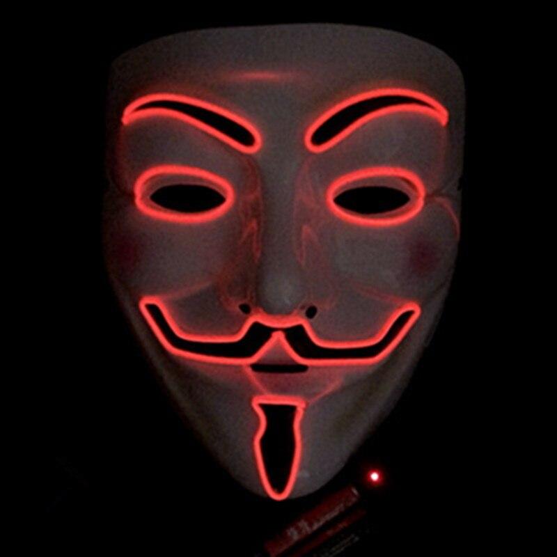 Vendetta Led Luminous Mask - Red / Battery Style Find Epic Store