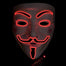 Vendetta Led Luminous Mask - Red / Battery Style Find Epic Store