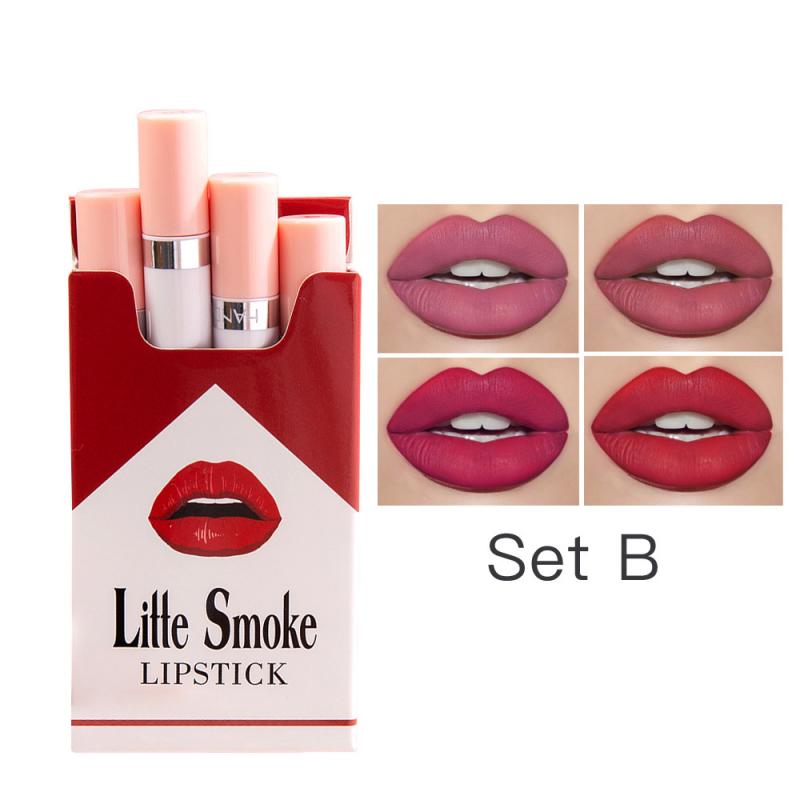 Fashion 4 Colors Velvet Matte Cigarette Lipstick - 1 Set 4Pcs / Full Size 3 Find Epic Store